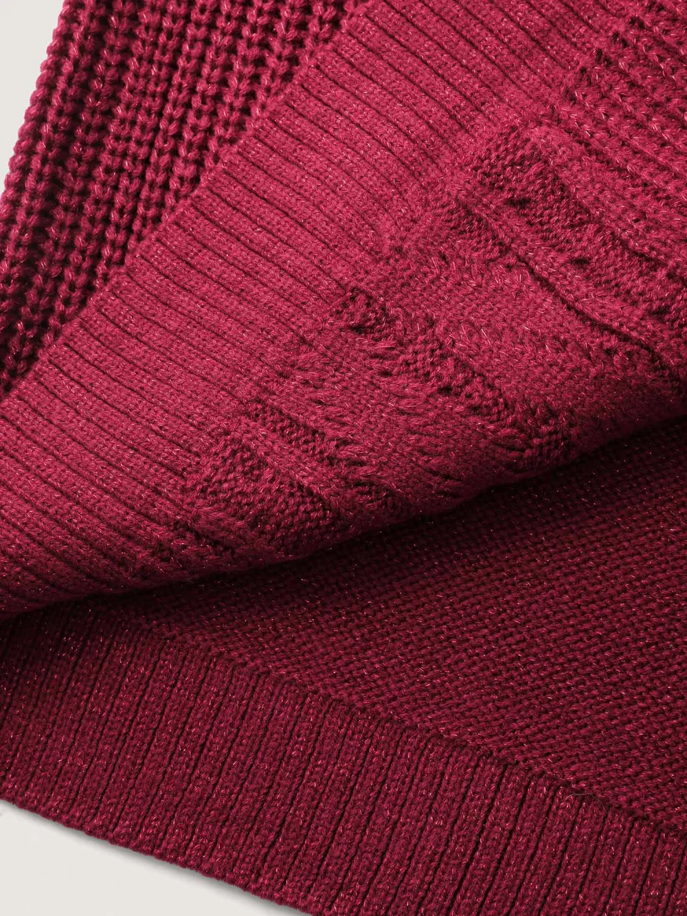 Lurex Twist Button Knit Cardigan