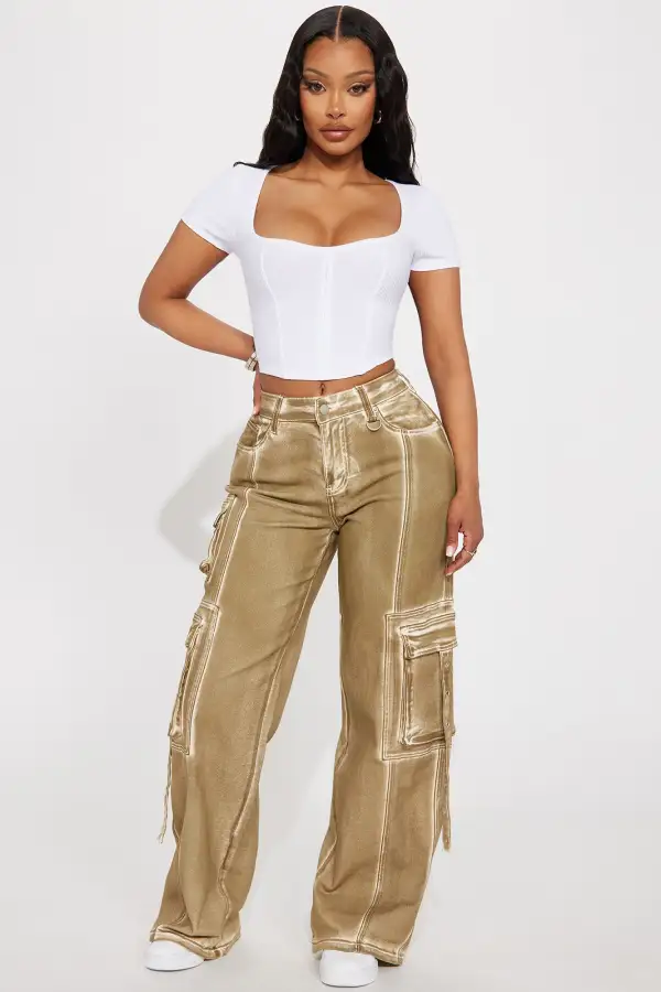 Chelsea Ribbed Top - White