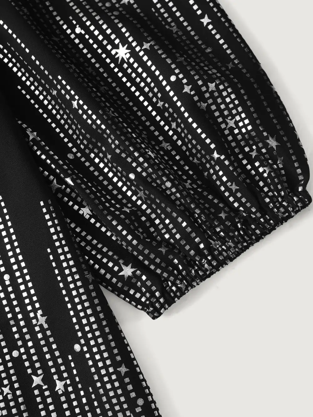 Shiny Silk Two-Piece Blouse