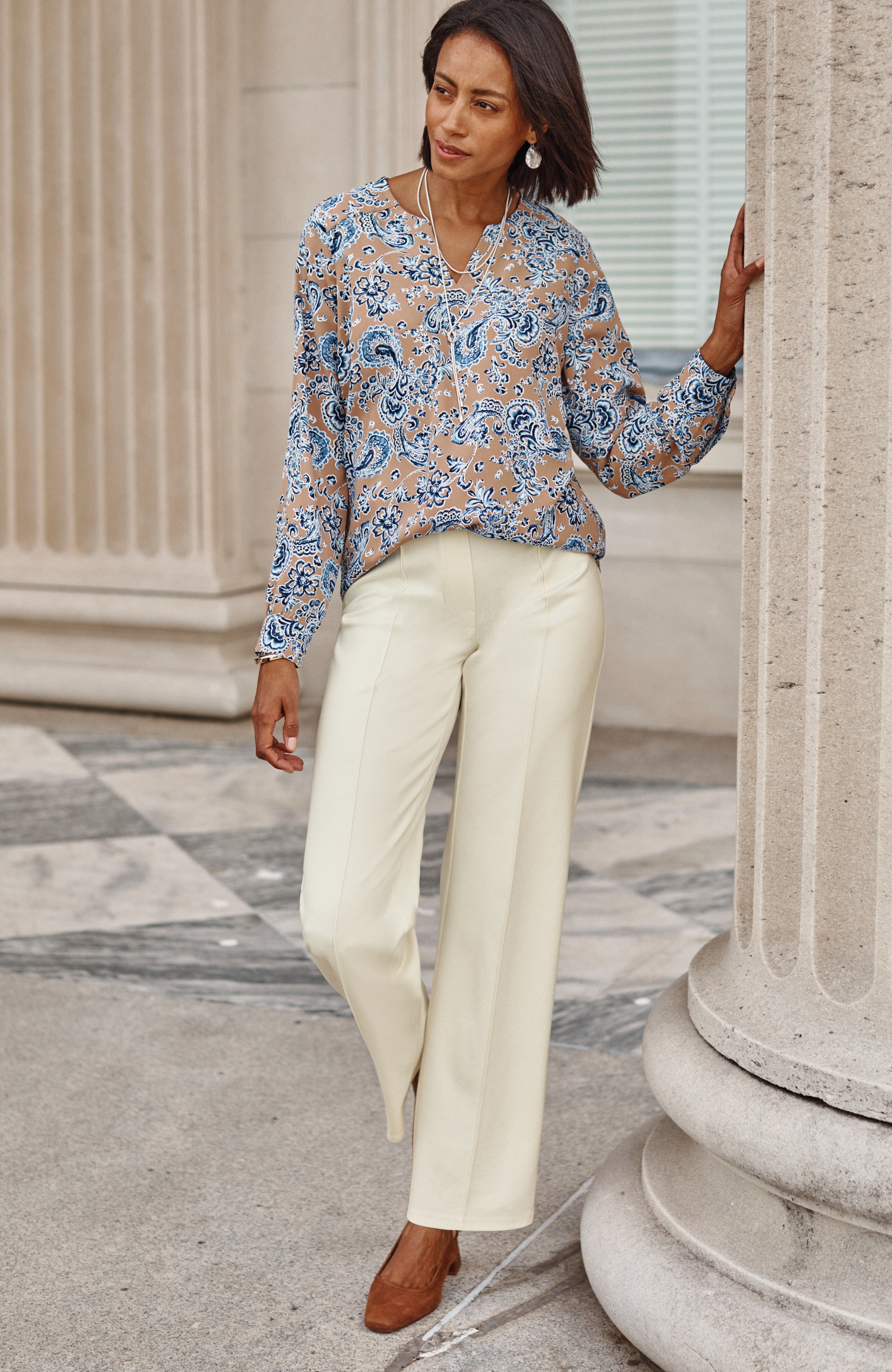 wearever straight-leg trousers