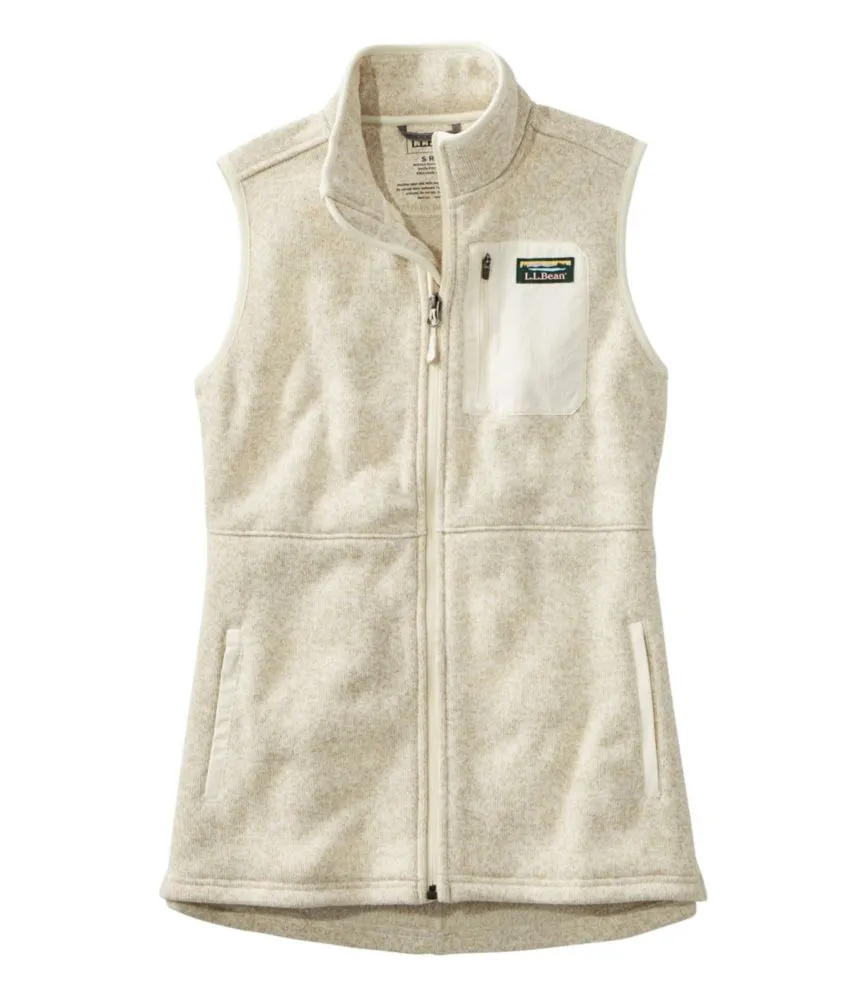 Women's Sweater Fleece Long Vest