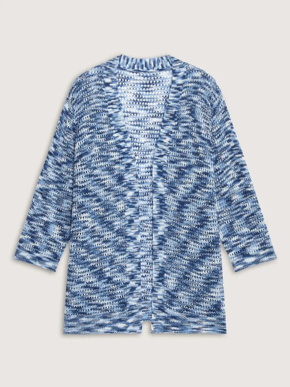 Abstract Textured Cut-Out Knit Cardigan