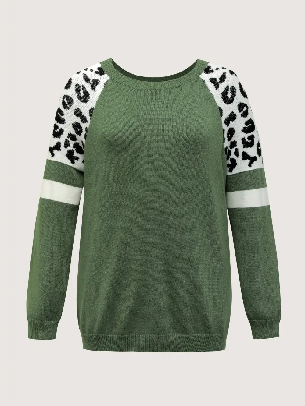 Supersoft Leopard Print Raglan Sleeve Pullover