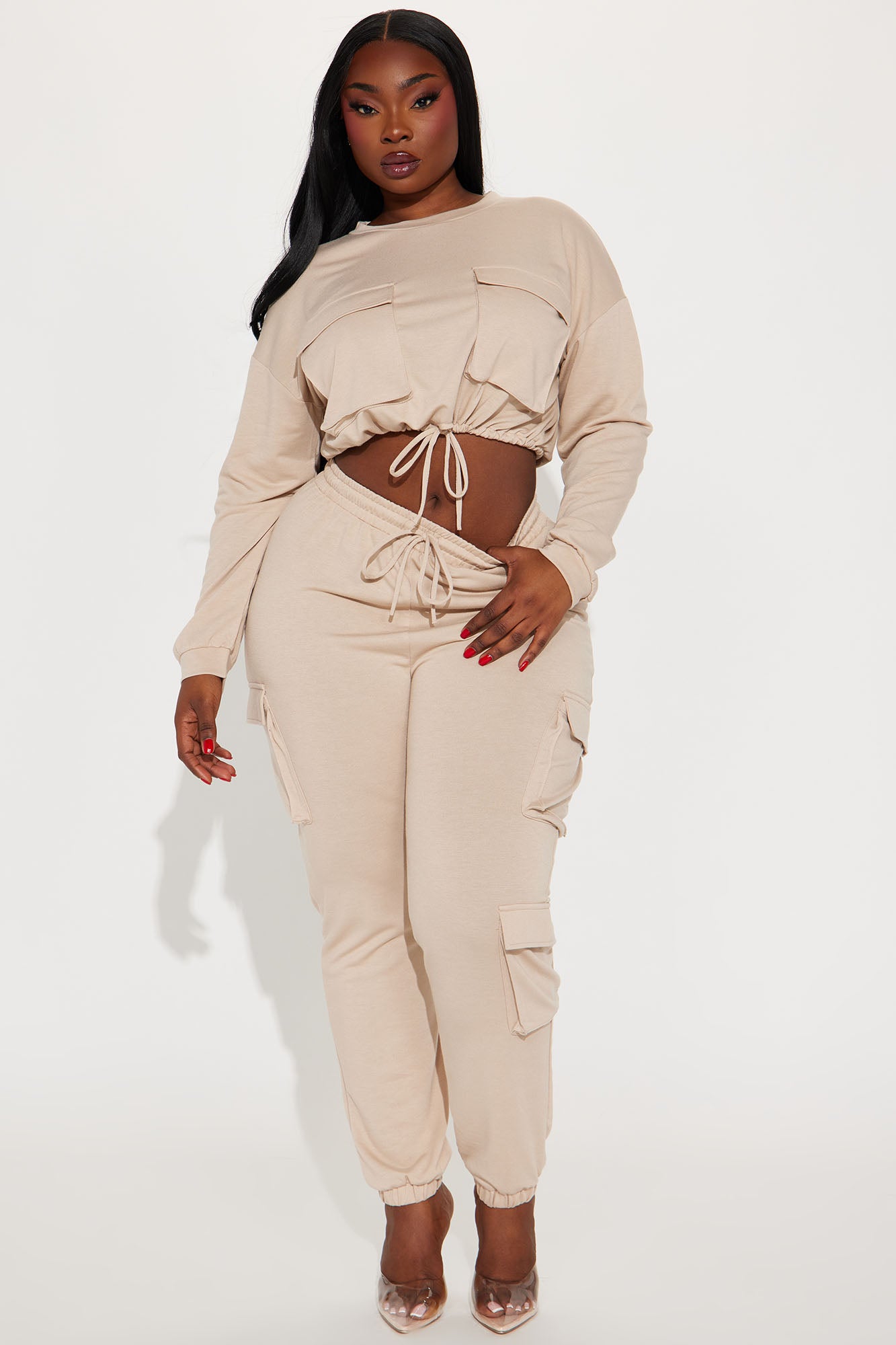 Finding Time Jogger Set  - Taupe