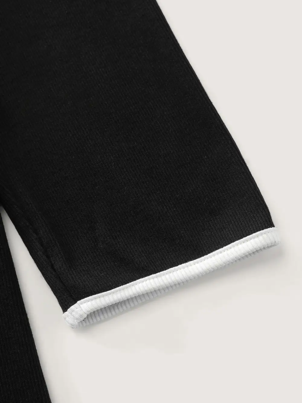 Pure Cotton Ribbed Solid T-Shirt