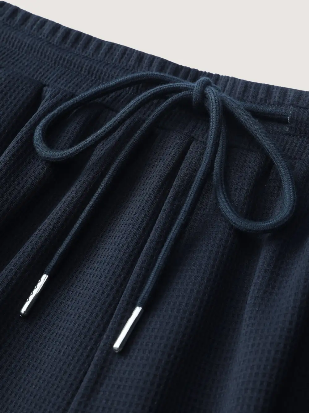 Textured Waist Drawstring Jogger Pants