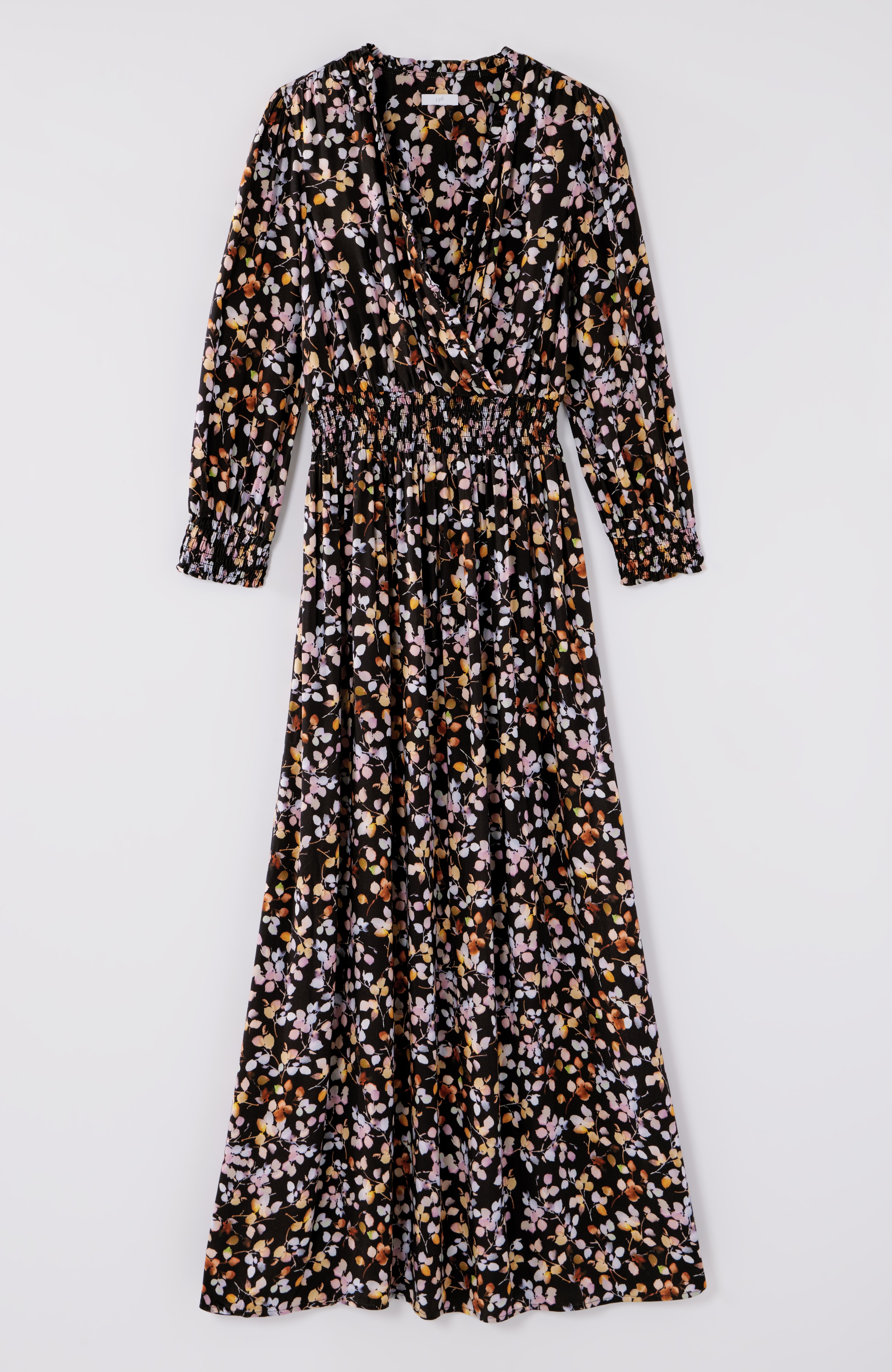 Smocked Sateen Dress