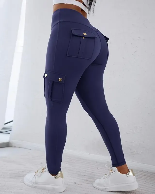 🔥Women's Pocket Sexy Stretch Leggings Fitness Track Pants