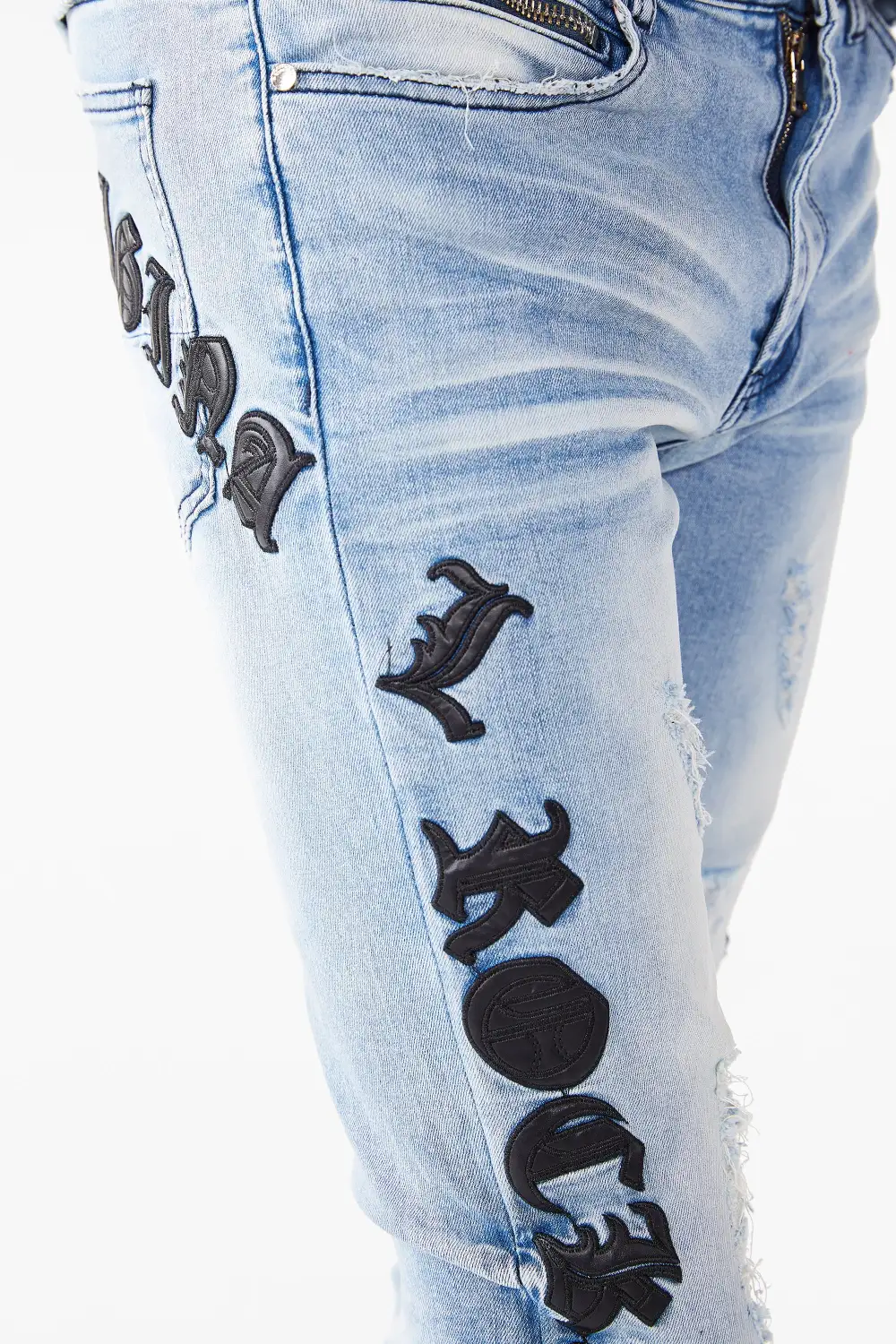 Jones Emroidered Jean- Blue