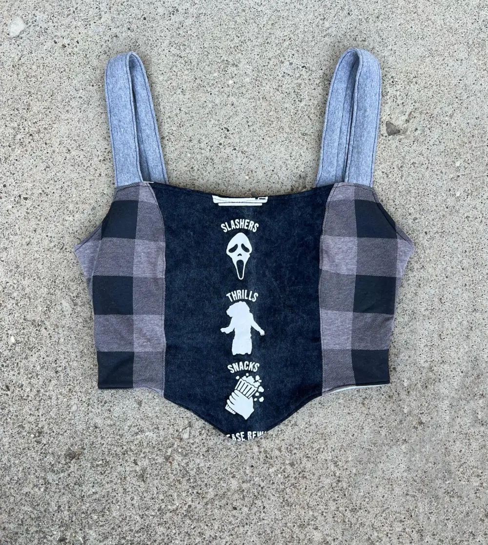 3 piece set tank jacket and bottoms how perfect and cozy piece for your Halloween day