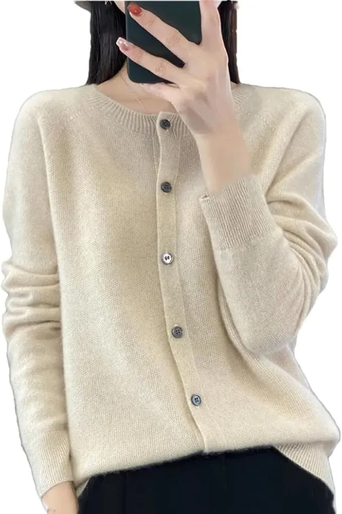 Women Wool Sweaters Cashmere Cardigan