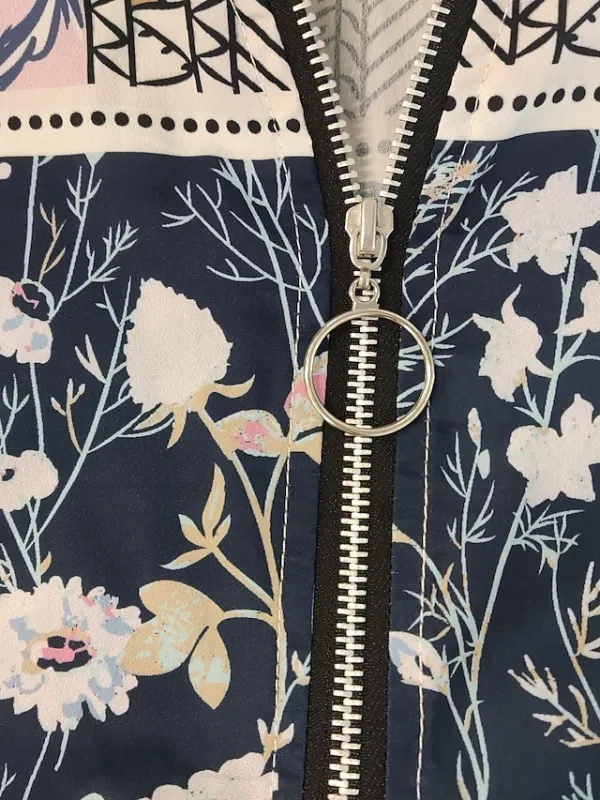 Women's Shirt Blouse Tunic Pink Floral Bohemian Zipper Flowing tunic Half Sleeve Daily Holiday Boho Streetwear Casual V Neck Regular Floral Boho S
