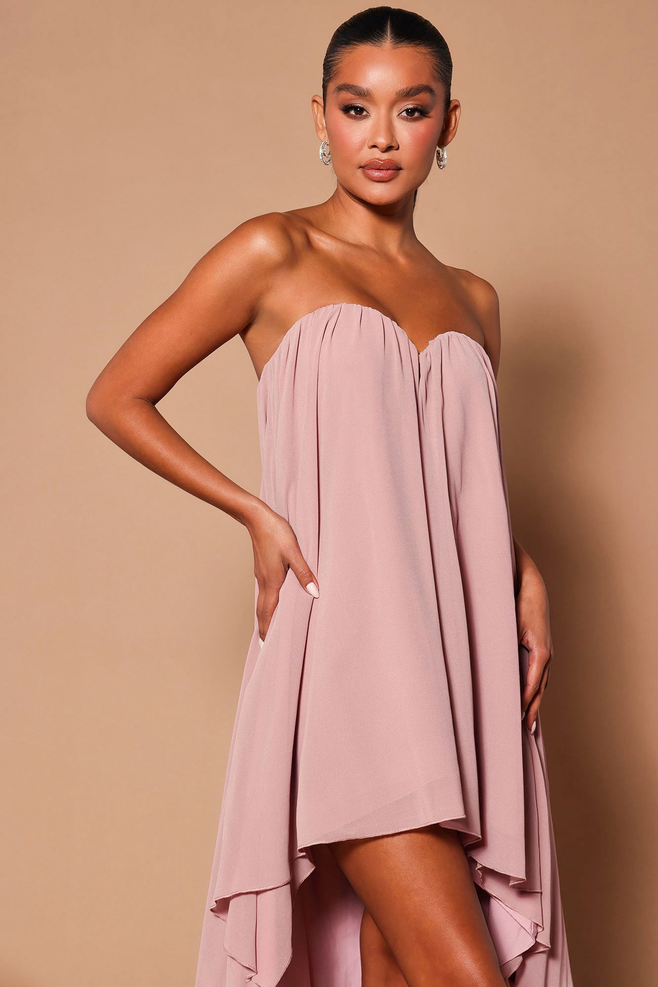 Colette Chiffon Maxi Dress - Mauve