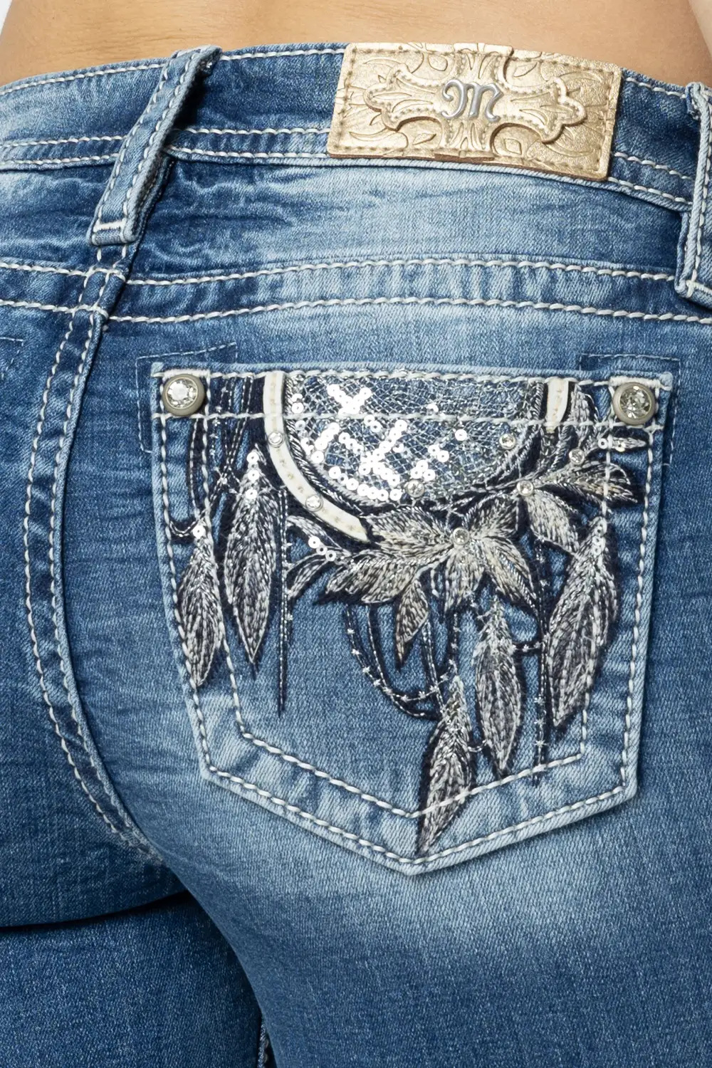 Floral Dreamcatcher Bootcut Jeans