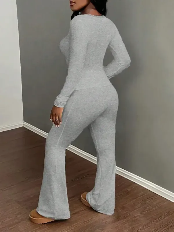 Sexy Pants Set Solid Color