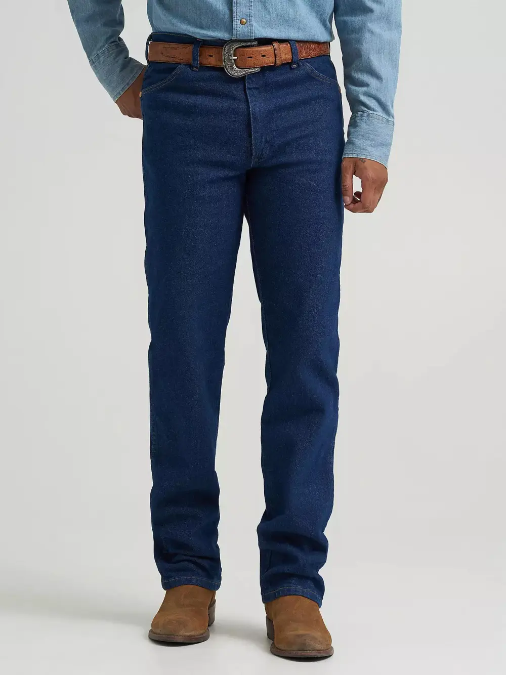 WRANGLER COWBOY CUT NAVY STRETCH SLIM FIT JEAN IN NAVY