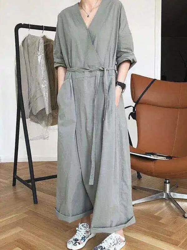 Original Empire Elasticity Wide Leg Jumpsuits