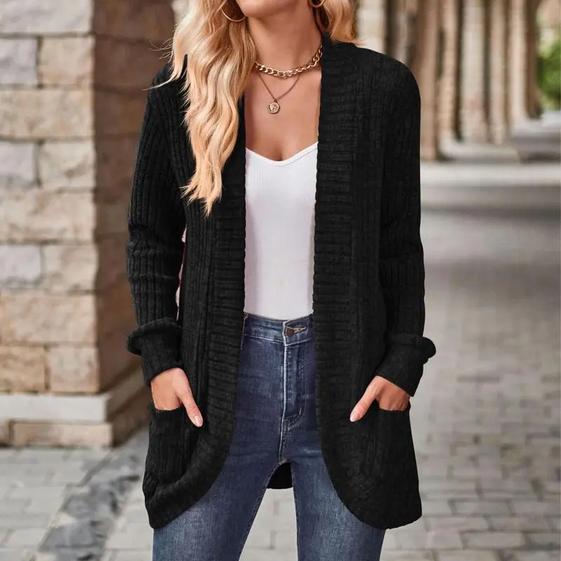 Women's Lightweight Long Open-Front Cardigan