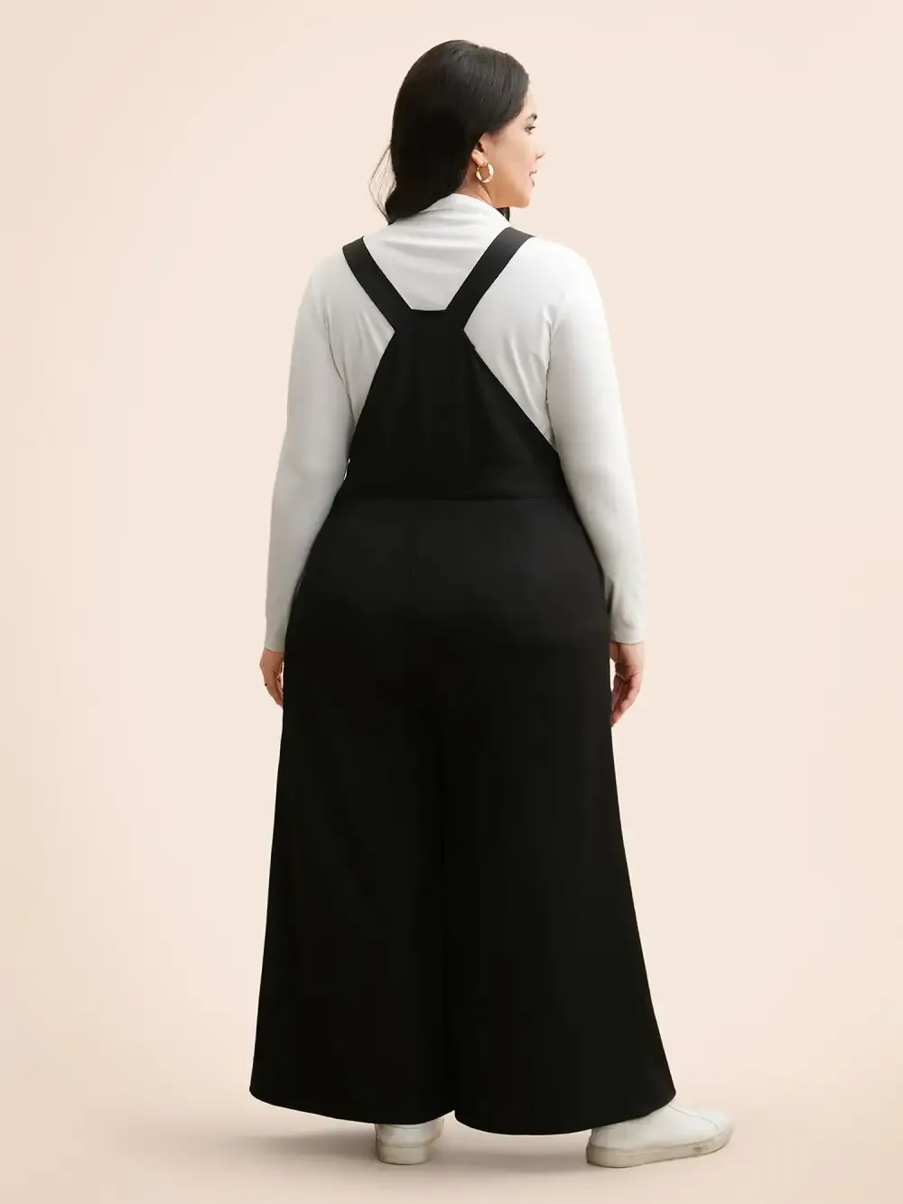 Floral Towel Embroidered Loose Jumpsuit