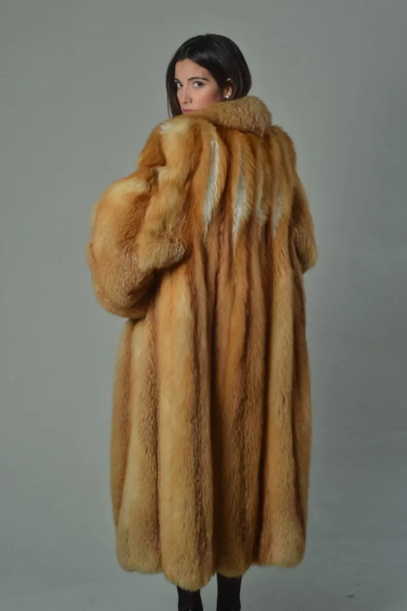 Red Fox Fur Coat