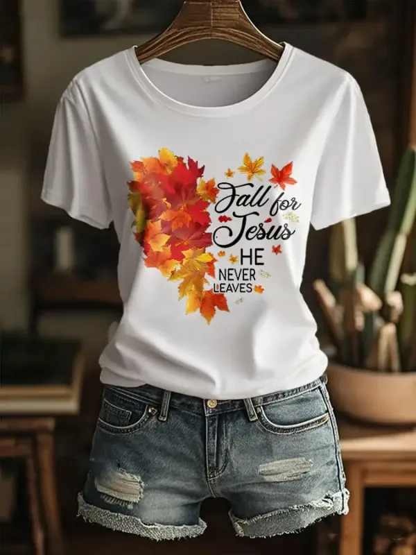 Women's Autumn Casual Faith T-shirt