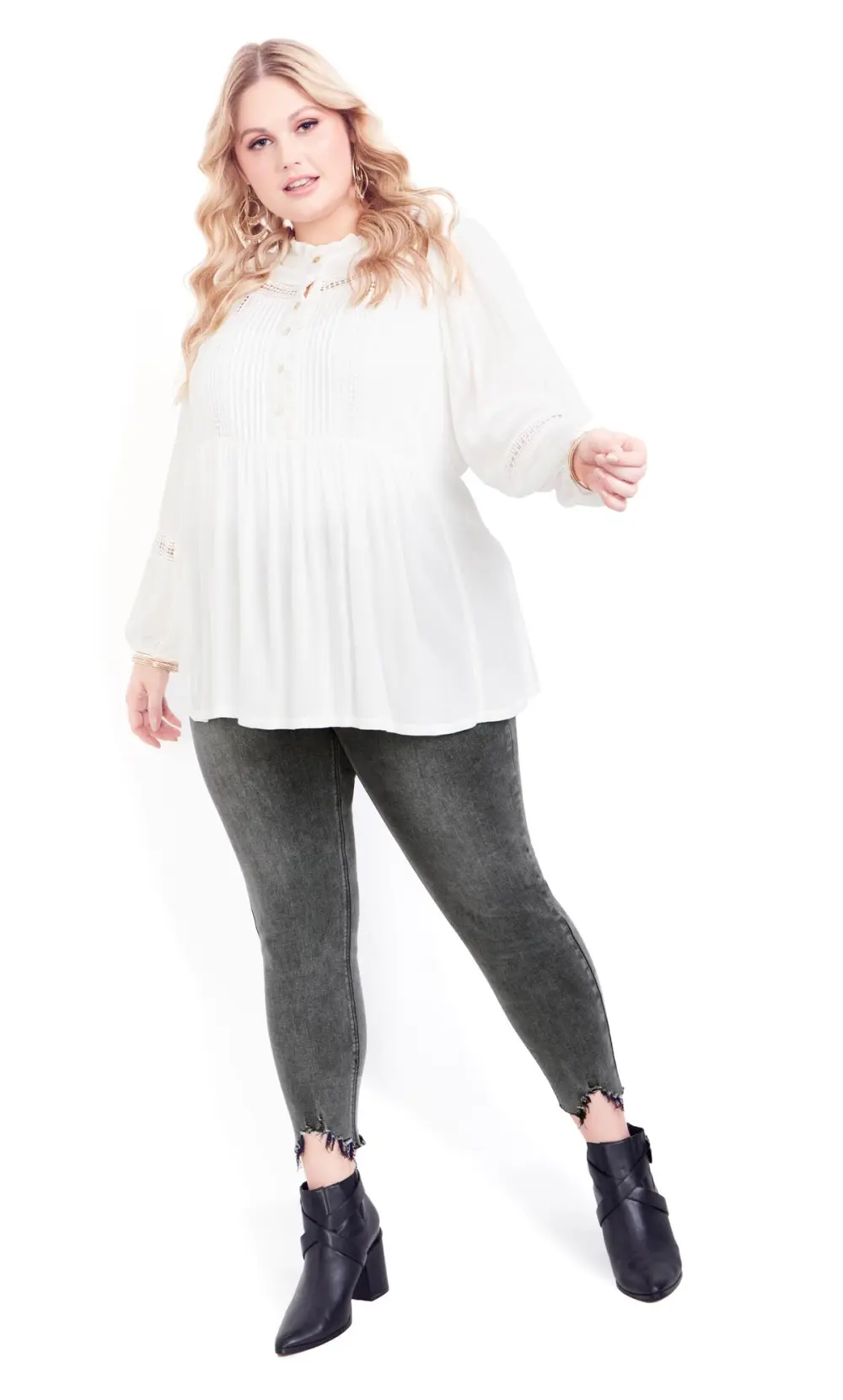 Evans Grey Washed Jeans