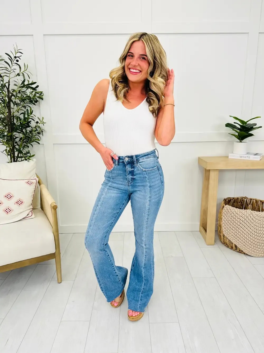 Long and Lean MOCO Exclusive Tummy Control Flare Jeans