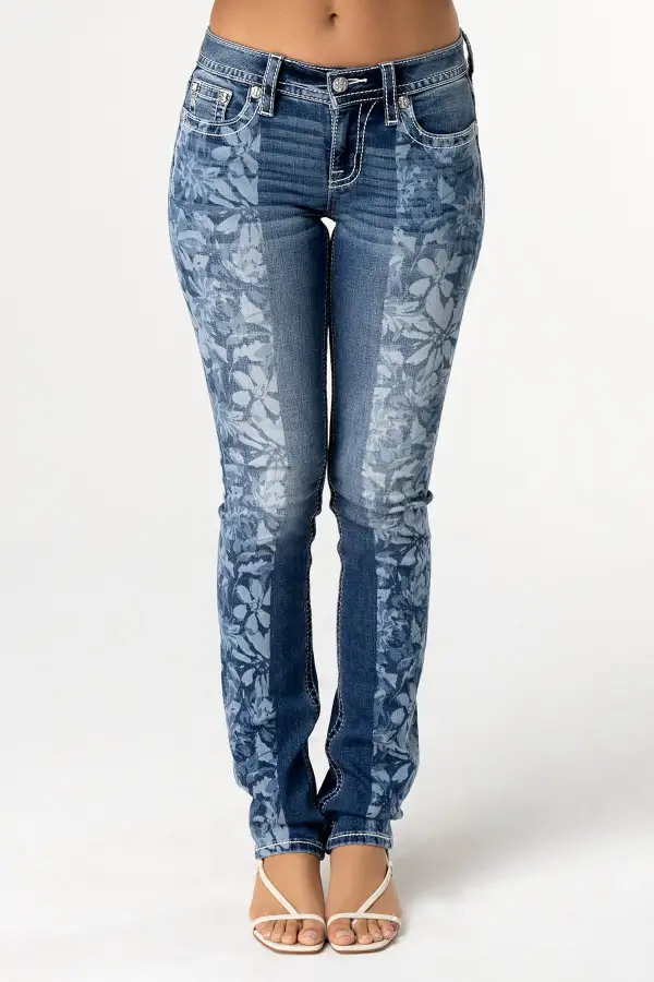 True Bloom Straight Jeans