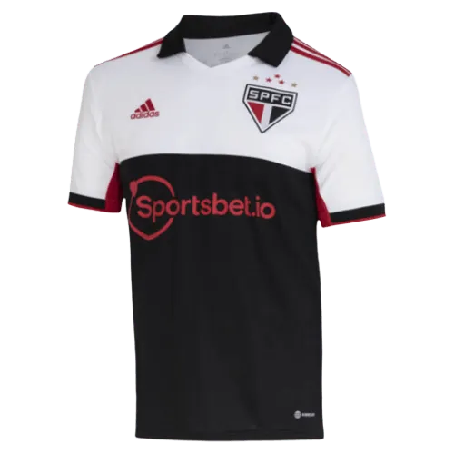 Camisa São Paulo Third 22/23 - Branca e Preta