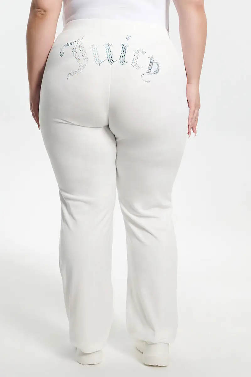 Technicolor Big Bling Velour Track Pants