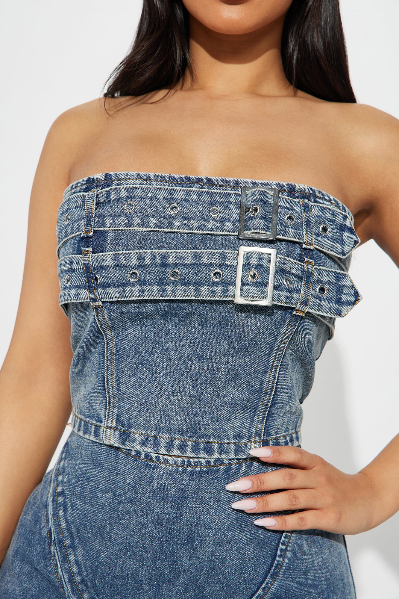 Sweet Love Mineral Wash Pant Set - Denim