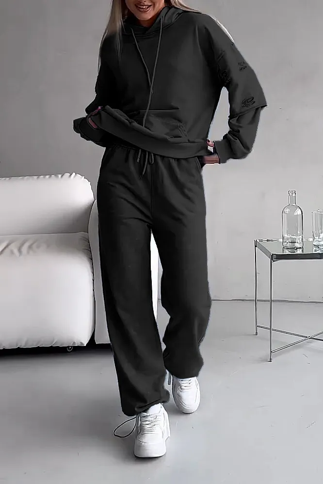 Women's Laundry Hoodies & Pants Two Piece Set