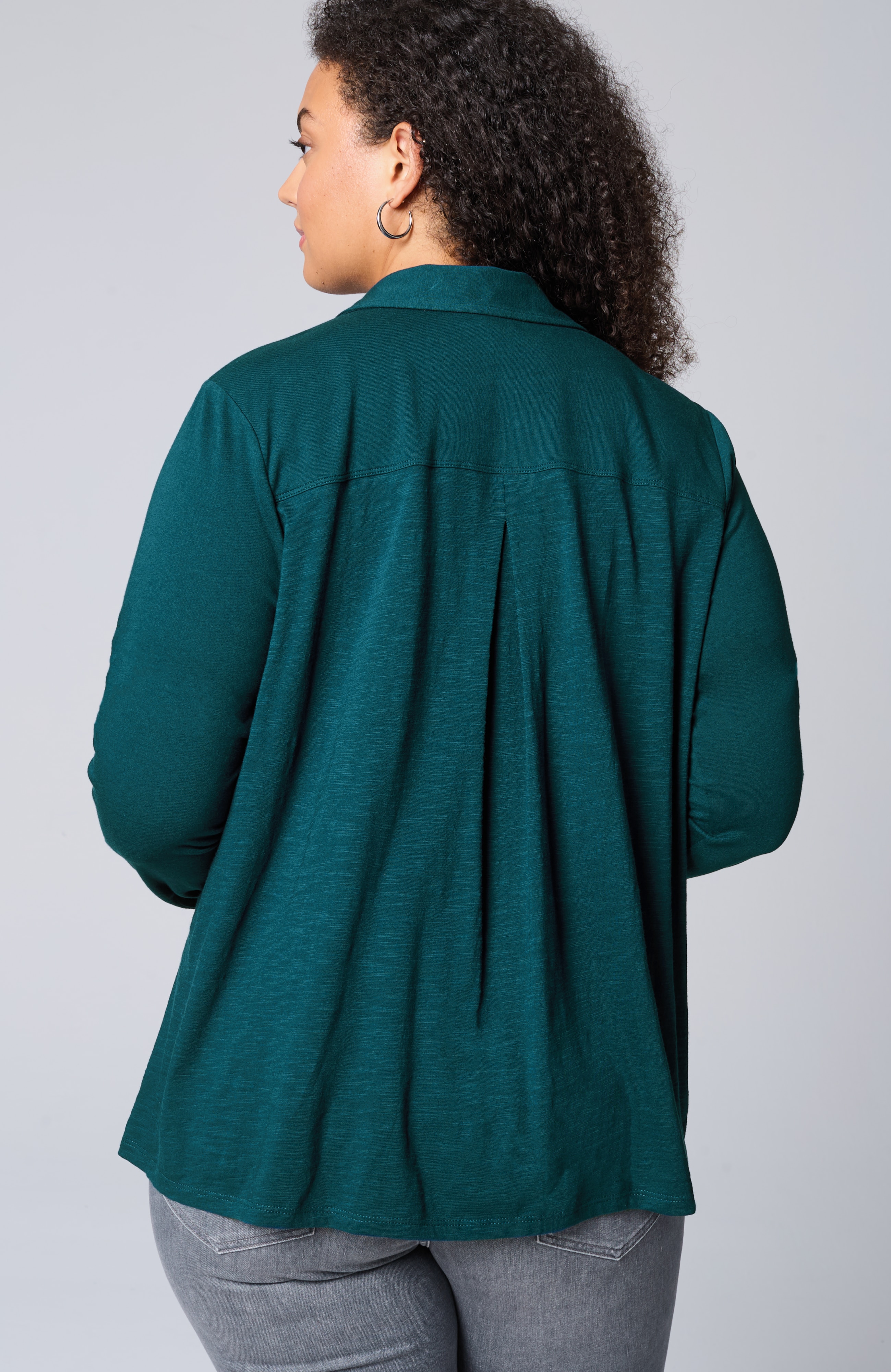 Button-Front Knit Shirt