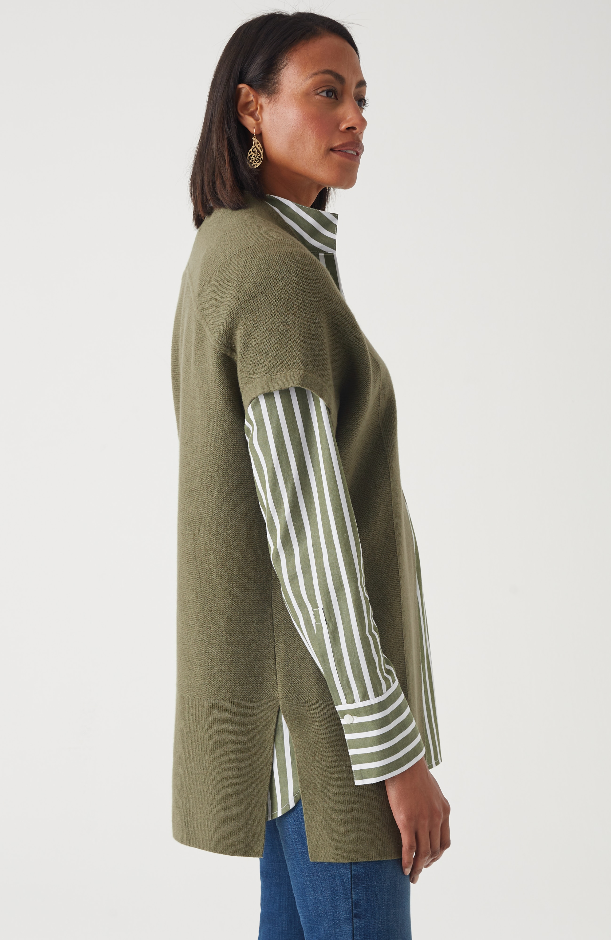 Mixed-Texture Gilet