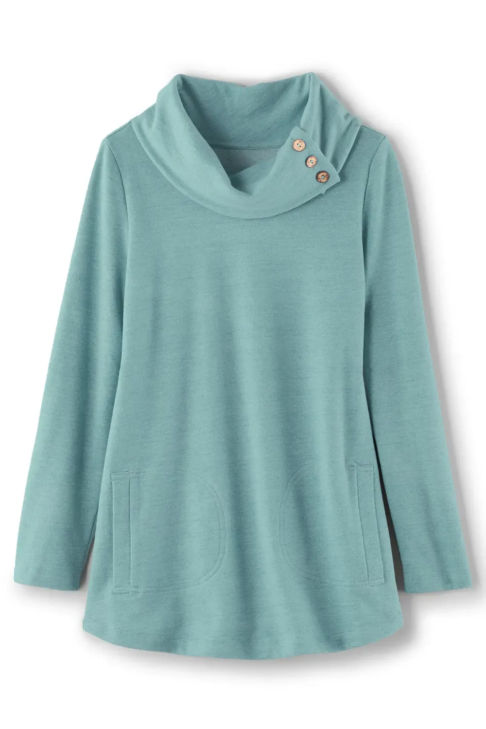 Valla French Terry Cowl Neck Tunic
