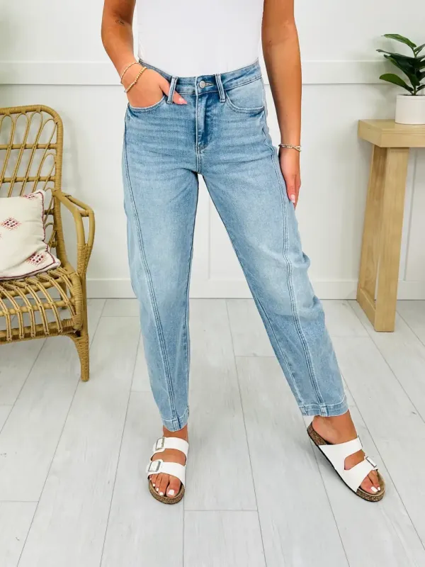 Judy Blue Barrel of Fun Barrel Style Jeans