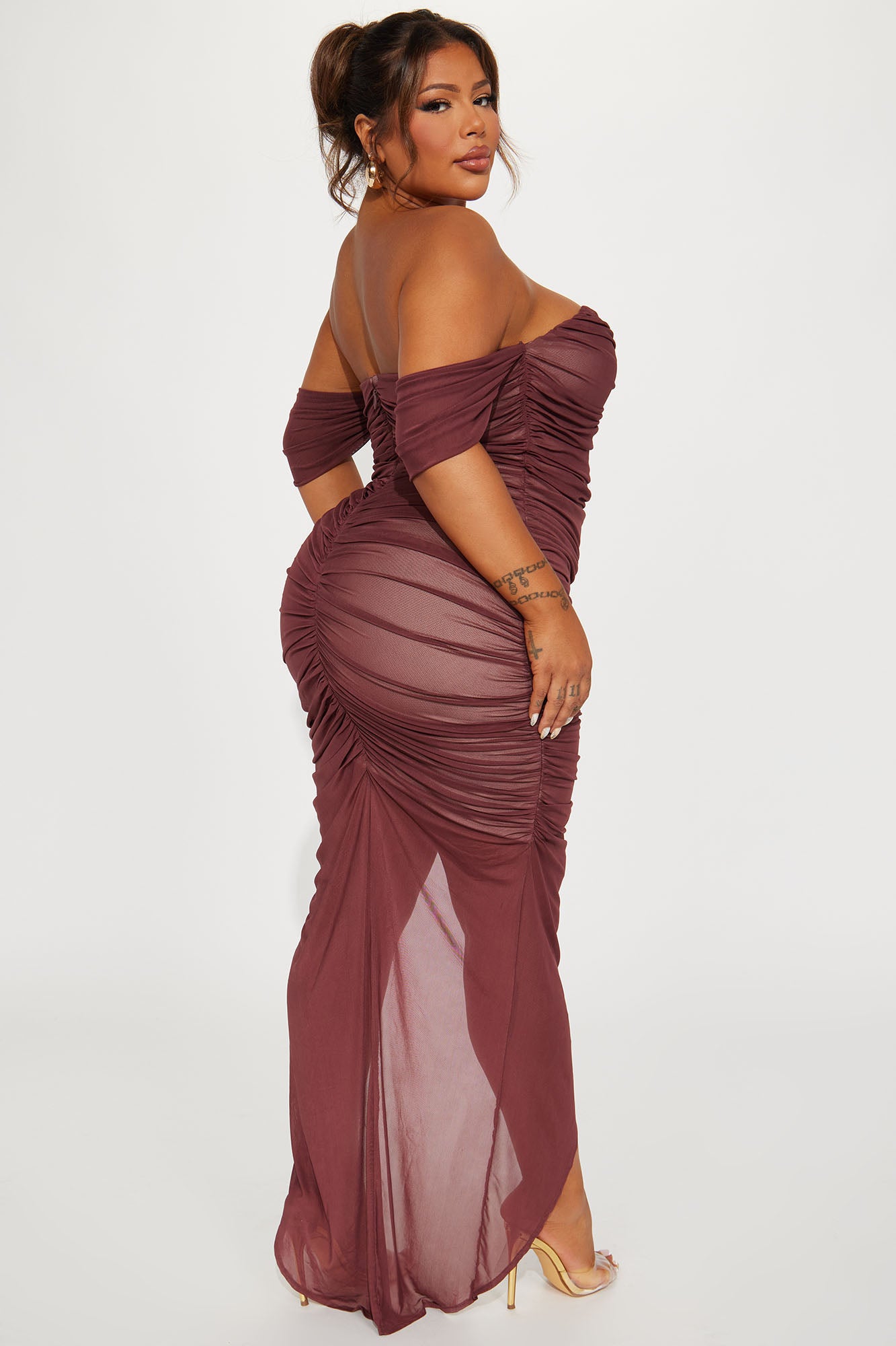 Brooklyn Bandage Maxi Dress - Chocolate