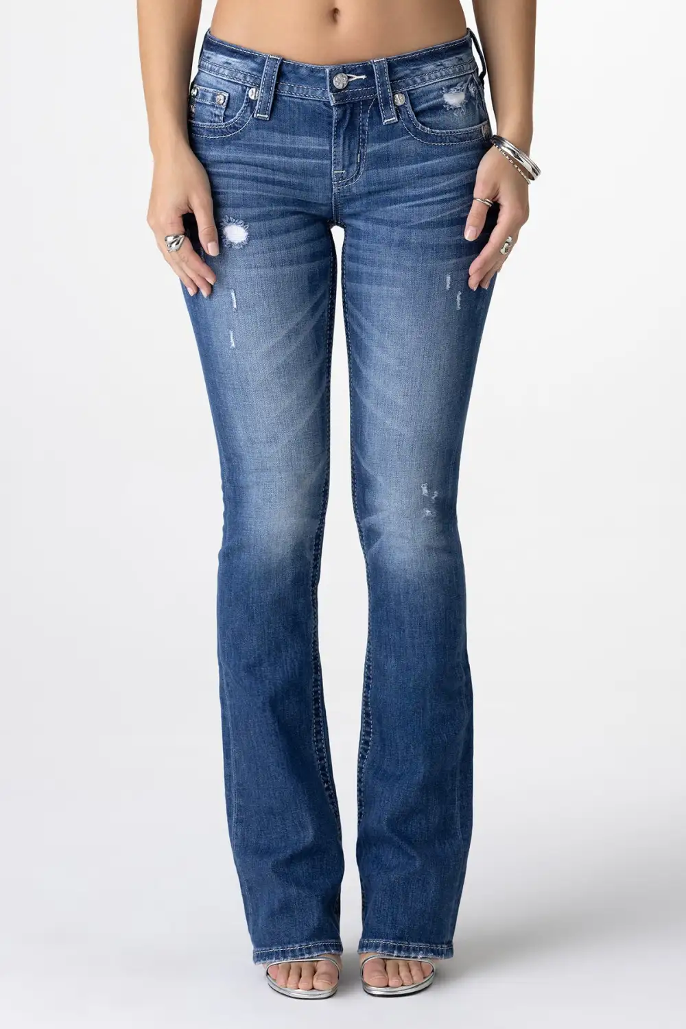 Willow Cross Bootcut Jeans