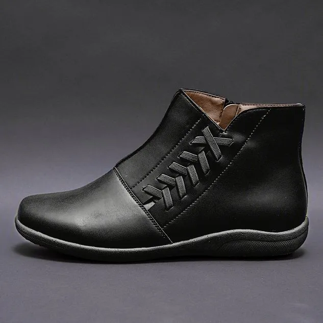 Women Winter Flat Heel Boots