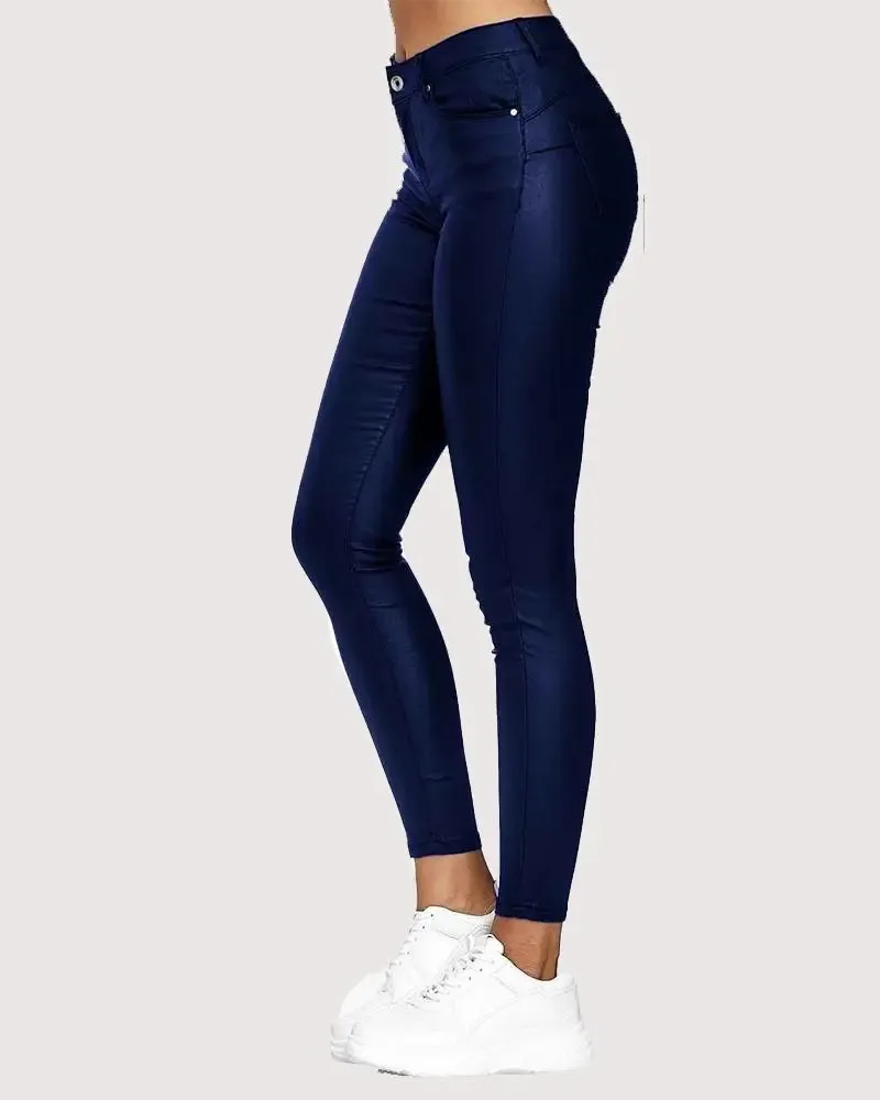 High Waist Butt Lifting Skinny Pants