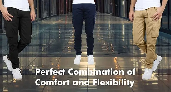 Men's Flex Stretch Cotton Cargo Pants