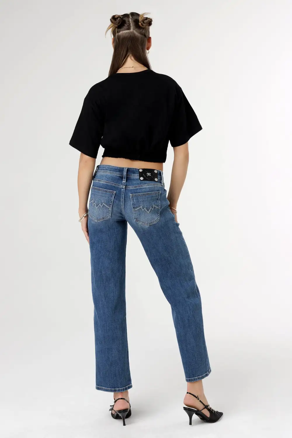 Double Fleur Wide Jeans