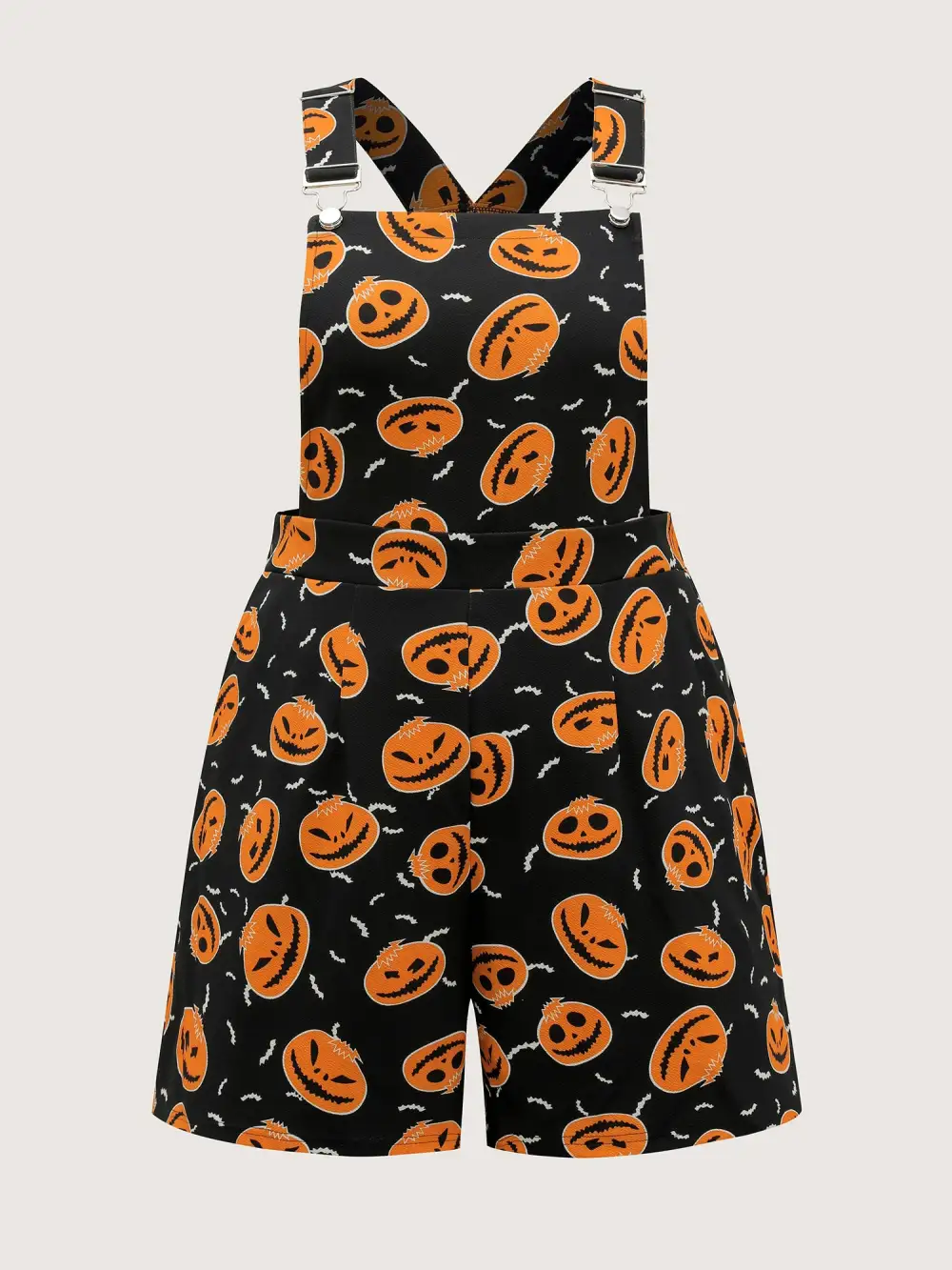 Pumpkin Everywhere Elastic Waist Romper