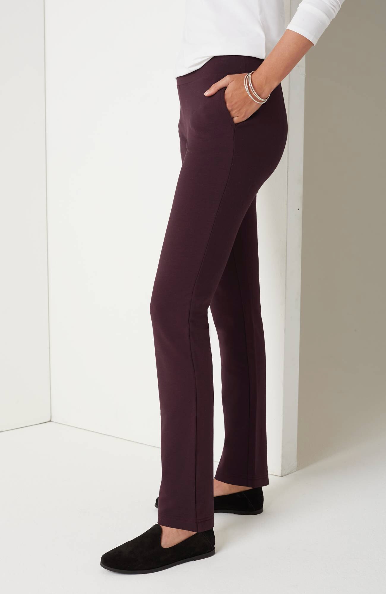 pure jill affinity slim-leg pants