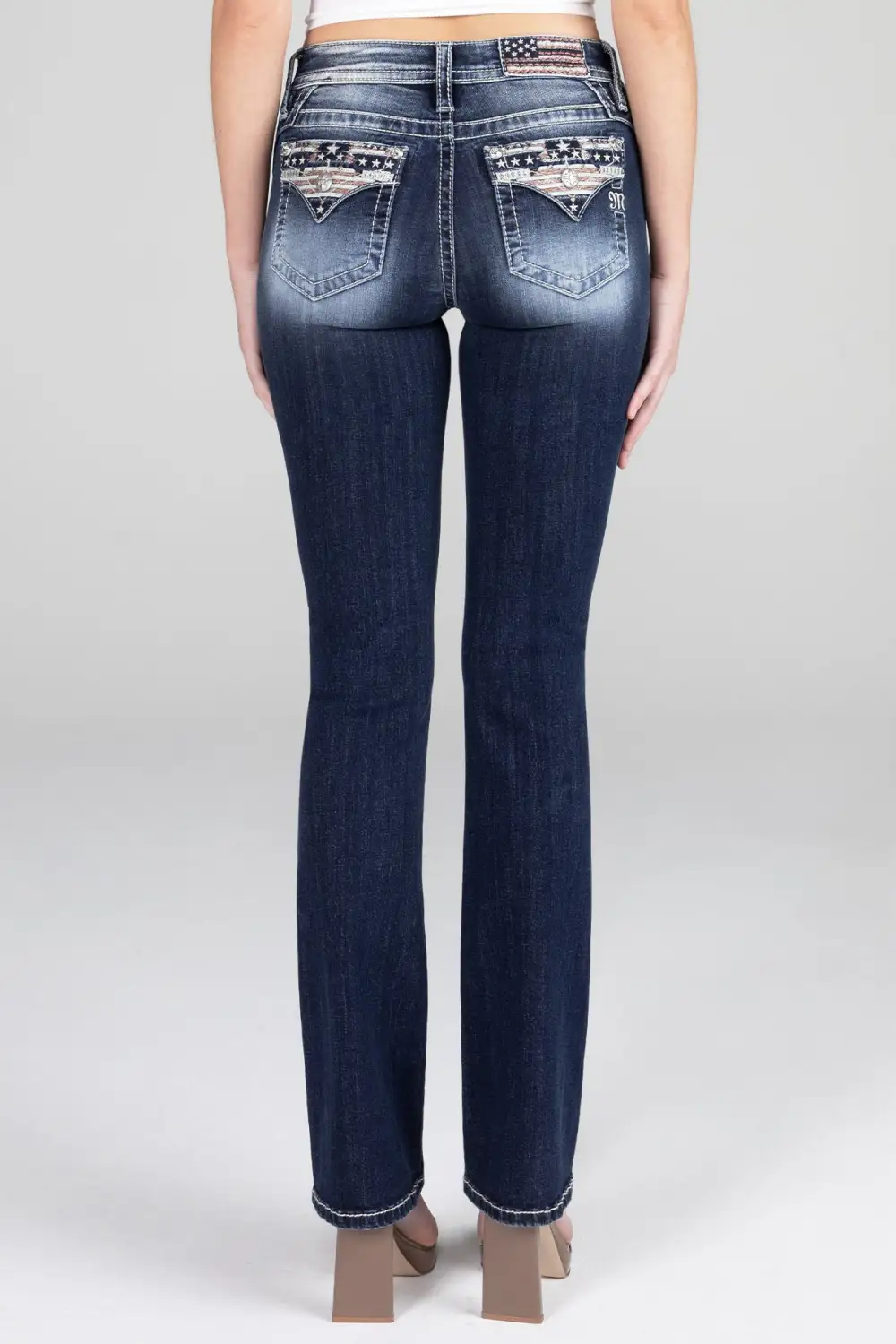 Americana Flag Bootcut Jeans