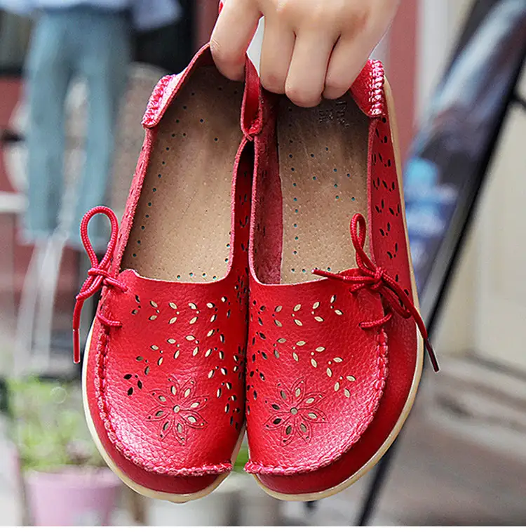 New Hollow Leather Casual Shoes