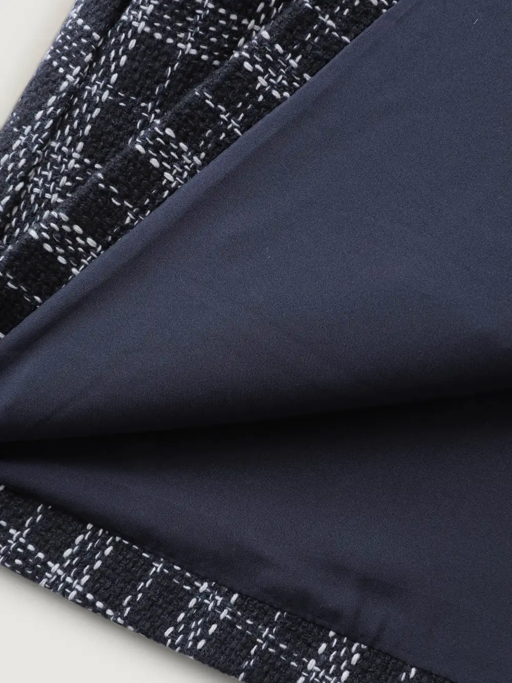 Tweed Pockets Belted Button Coat