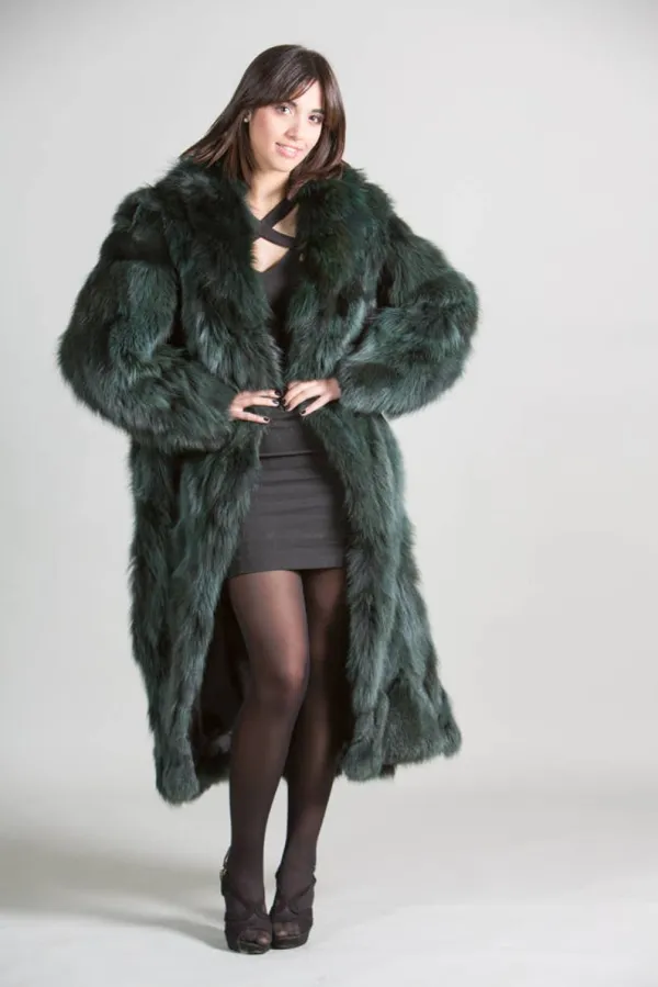 Green Fox Fur Coat