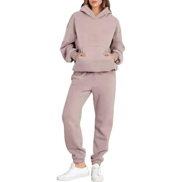 Womens 2 Piece Outfits Lounge Hoodie Oversized Sweatshirt Jogger Sweatpants