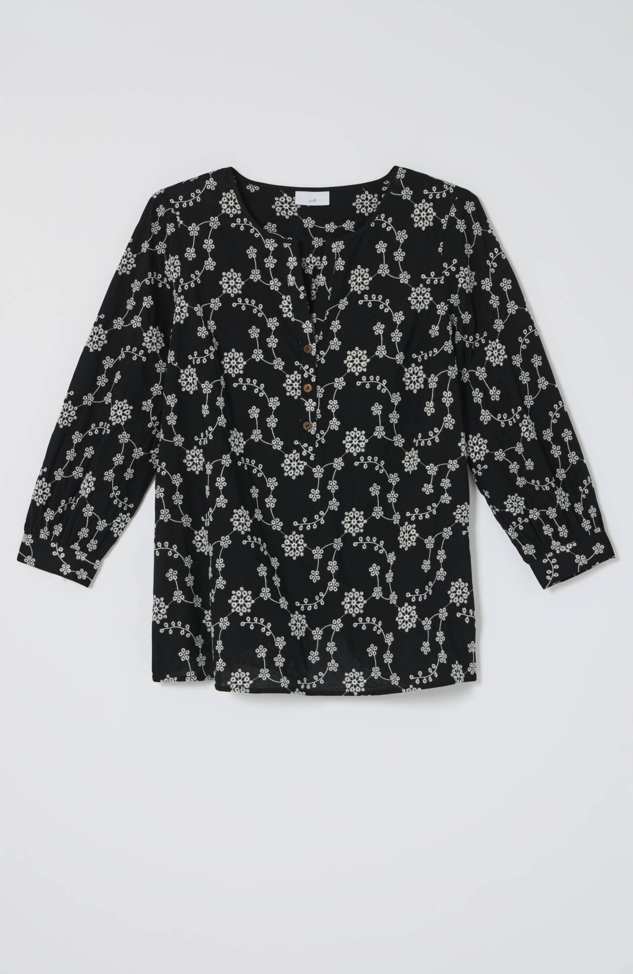 Embroidered Eyelet Popover